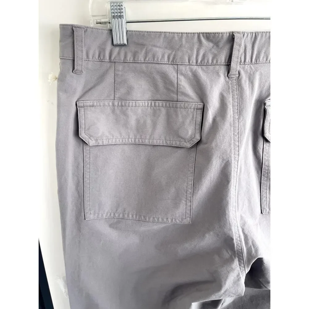 Vuori Sz 33 Barren Classic Fit Pant Gray Cotton Pockets Stretch Utility Casual - Picture 8 of 13